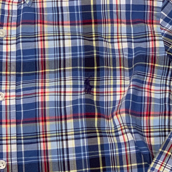 Ralph Lauren Plaid L/S Casual Dress Shirt Sz Large - Picture 5 of 6